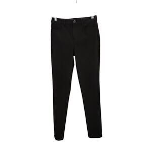 Theory Black Mid Rise Ankle Stretch Travel Work Classic Skinny Pants Size 00